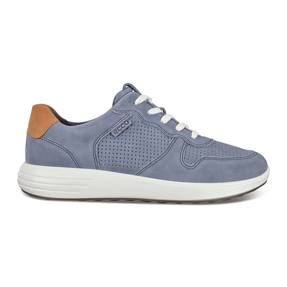 Tenis Hombre - ECCO Soft 7 Runner Lace-Ups - Azules - UYS328706